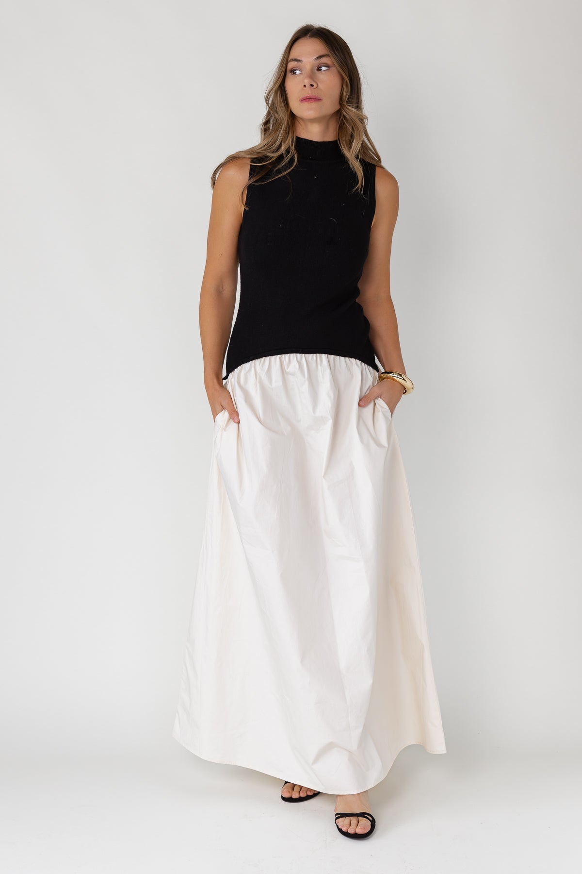 Renley Maxi Dress - Black/Natural - JO+CO