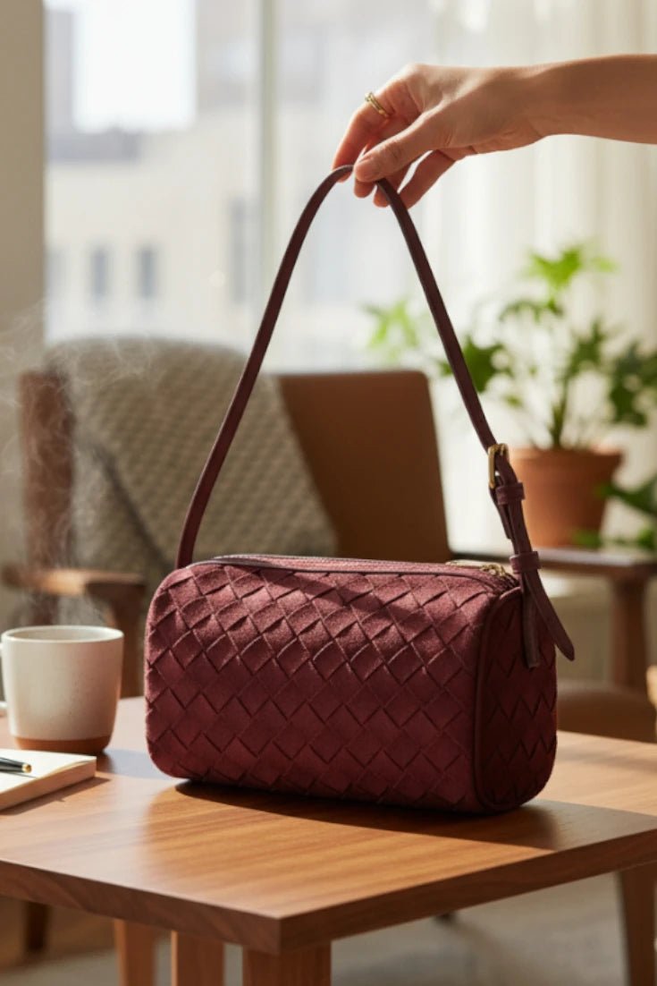 Rose Shoulder Bag: Wine - JO+CO
