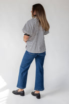 Rowan Black Stripe Half - Zip Top - JO+CO