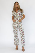 Sadie Floral Print Jumpsuit - Final Sale - JO+CO