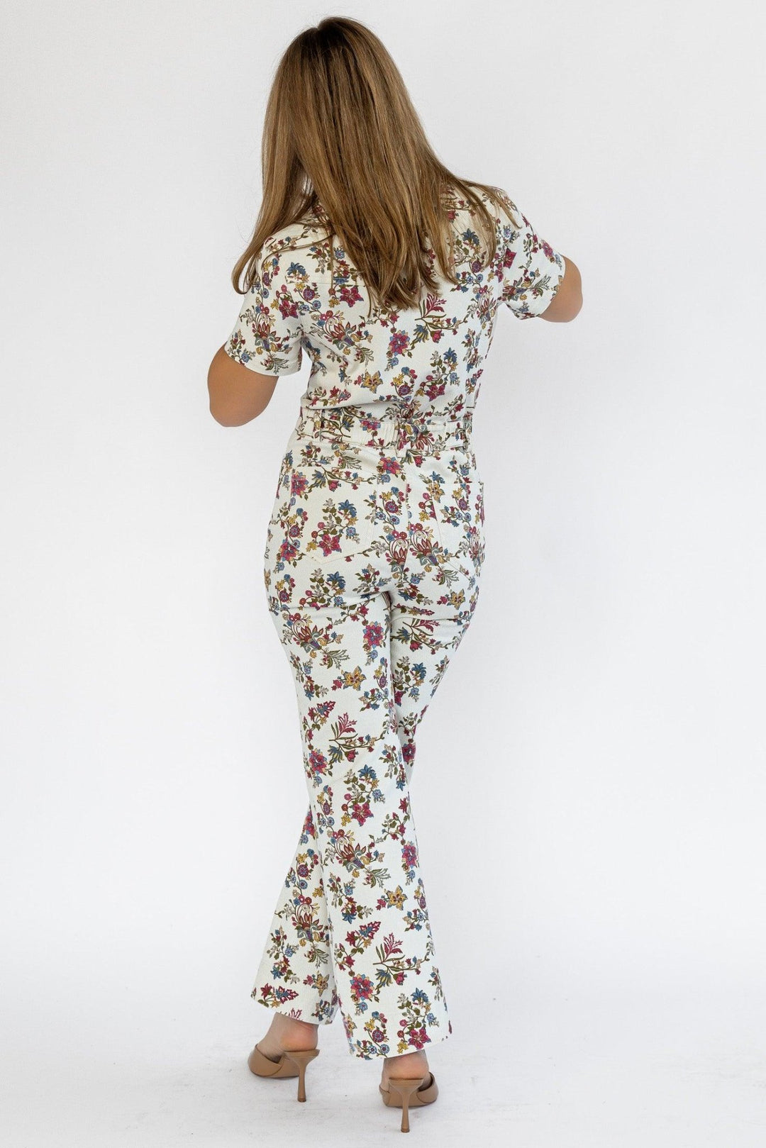 Sadie Floral Print Jumpsuit - Final Sale - JO+CO
