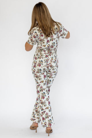 Sadie Floral Print Jumpsuit - Final Sale - JO+CO