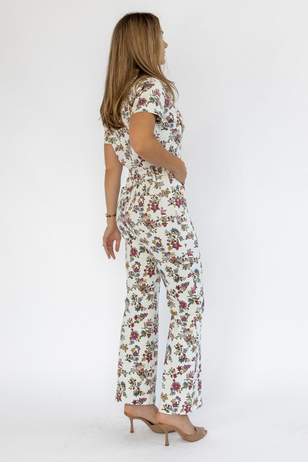 Sadie Floral Print Jumpsuit - Final Sale - JO+CO