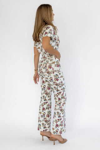 Sadie Floral Print Jumpsuit - Final Sale - JO+CO