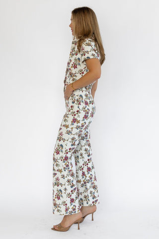 Sadie Floral Print Jumpsuit - Final Sale - JO+CO