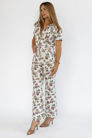Sadie Floral Print Jumpsuit - Final Sale - JO+CO