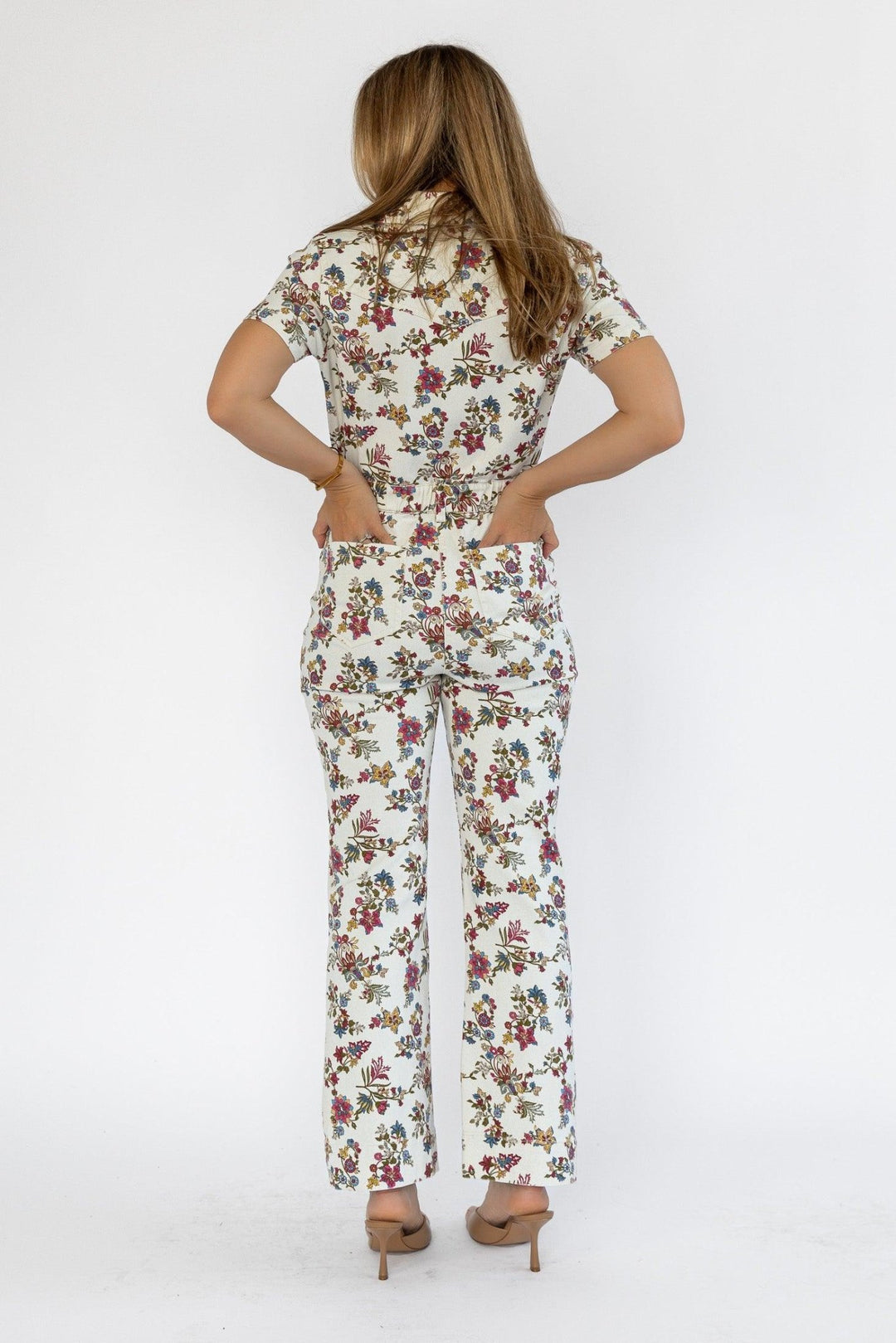Sadie Floral Print Jumpsuit - Final Sale - JO+CO