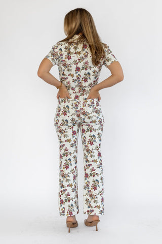 Sadie Floral Print Jumpsuit - Final Sale - JO+CO