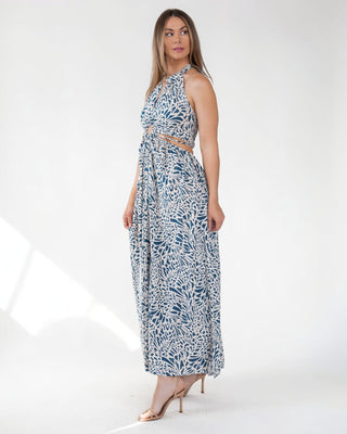 Santorini Breeze Halter Maxi Dress - Final Sale - JO+CO