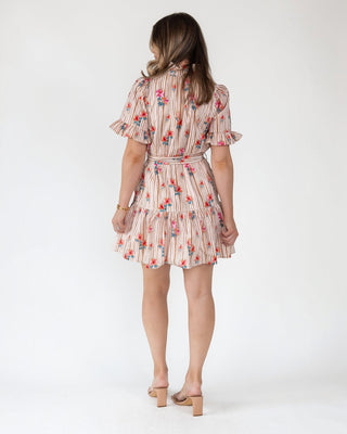 Savannah Stripe & Bloom Mini Dress - Final Sale - JO+CO