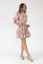 Savannah Stripe & Bloom Mini Dress - Final Sale - JO+CO