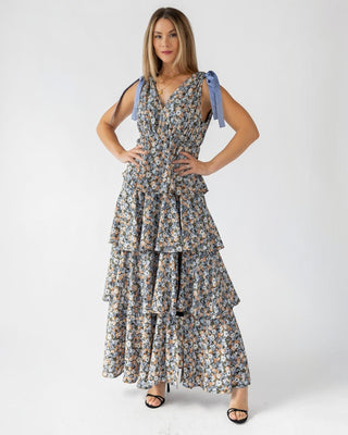Shaina Black Floral Maxi Dress - Final Sale - JO+CO