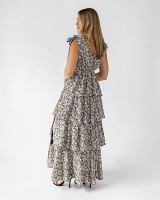 Shaina Black Floral Maxi Dress - Final Sale - JO+CO