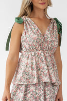 Shaina Slate Floral Maxi Dress - Final Sale - JO+CO