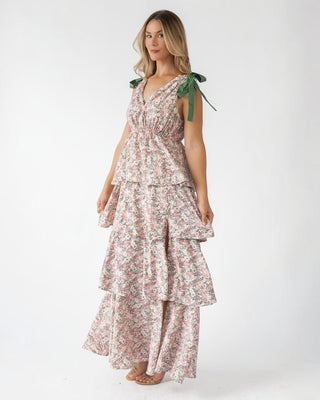 Shaina Slate Floral Maxi Dress - Final Sale - JO+CO