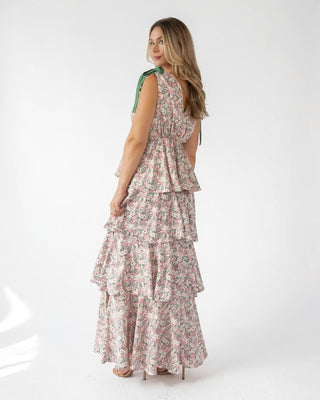 Shaina Slate Floral Maxi Dress - Final Sale - JO+CO