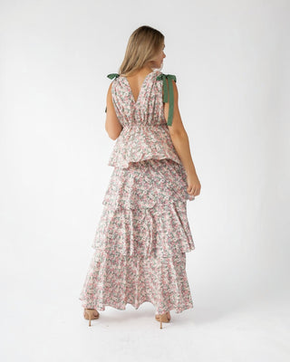 Shaina Slate Floral Maxi Dress - Final Sale - JO+CO