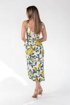 Sorrento Sun Lemon Print Midi Dress - Final Sale - JO+CO