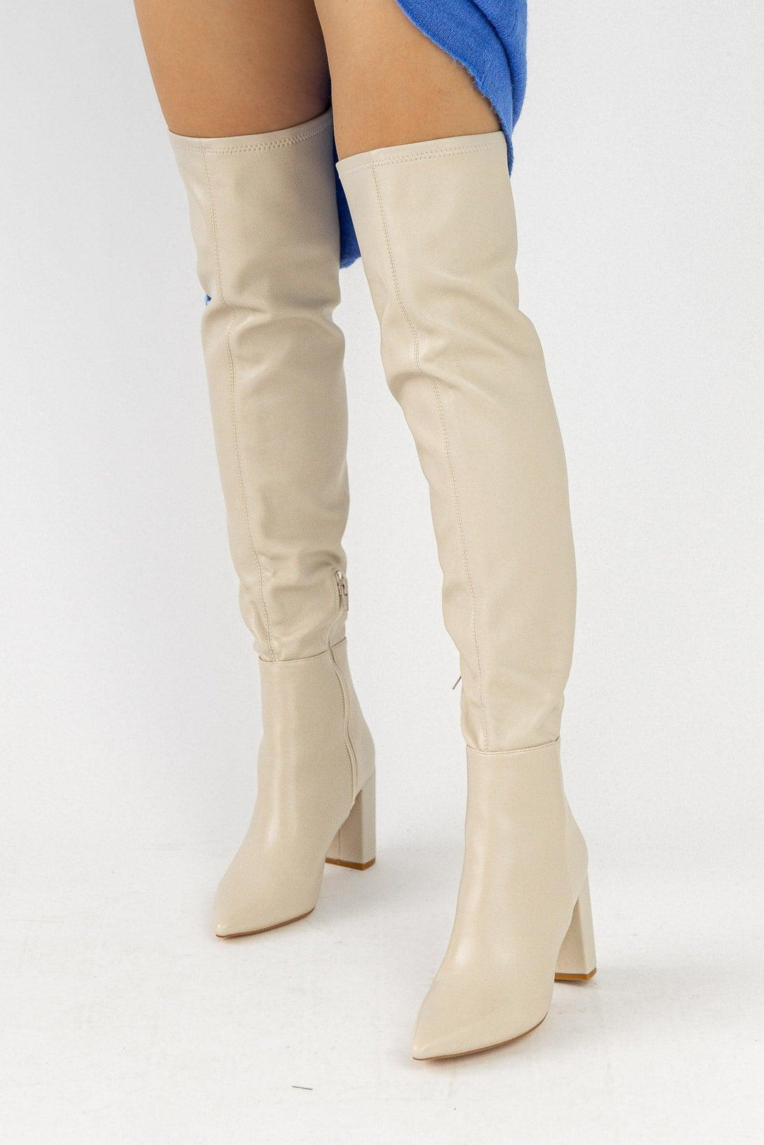 Missguided thigh high boots Clearance