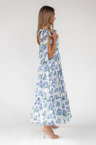 Sweet Serenade Blue Floral Maxi Dress - Final Sale - JO+CO