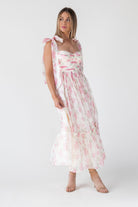 Sweet Serenade Blush Floral Maxi Dress - Final Sale - JO+CO