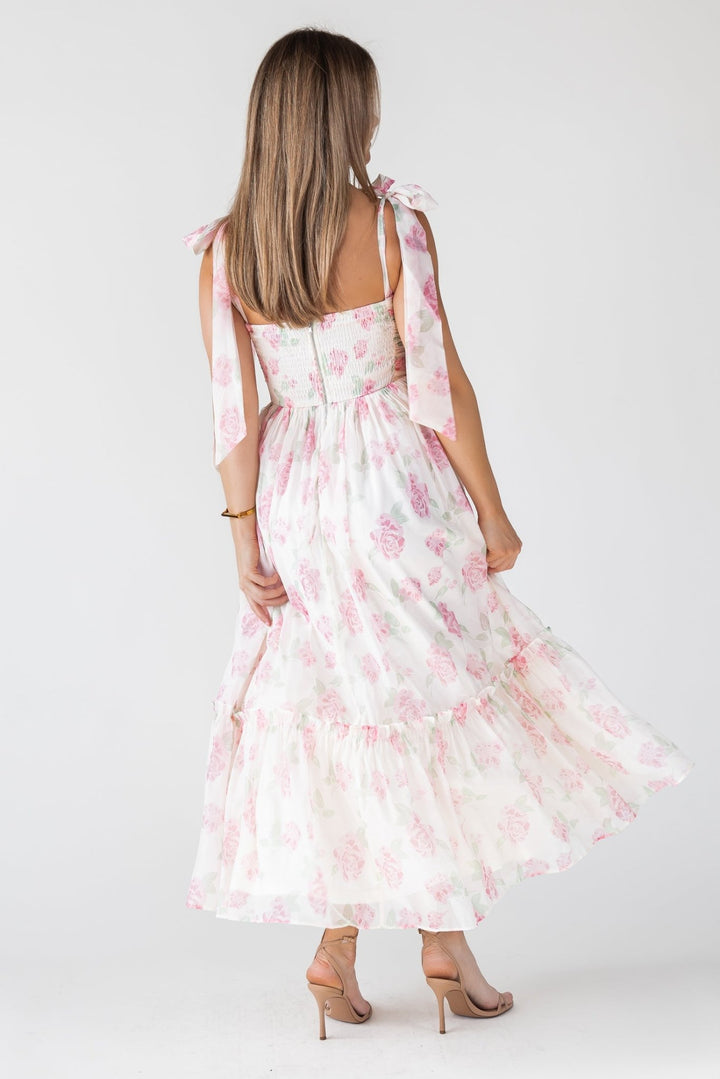Sweet Serenade Blush Floral Maxi Dress - Final Sale - JO+CO