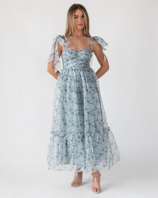 Sweet Serenade Green Floral Corset Dress - Final Sale - JO+CO
