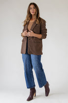 The Ellis Blazer — Chestnut - JO+CO
