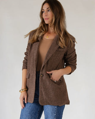 The Ellis Blazer — Chestnut - JO+CO