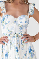 Vara Blue Floral Dress - Final Sale - JO+CO