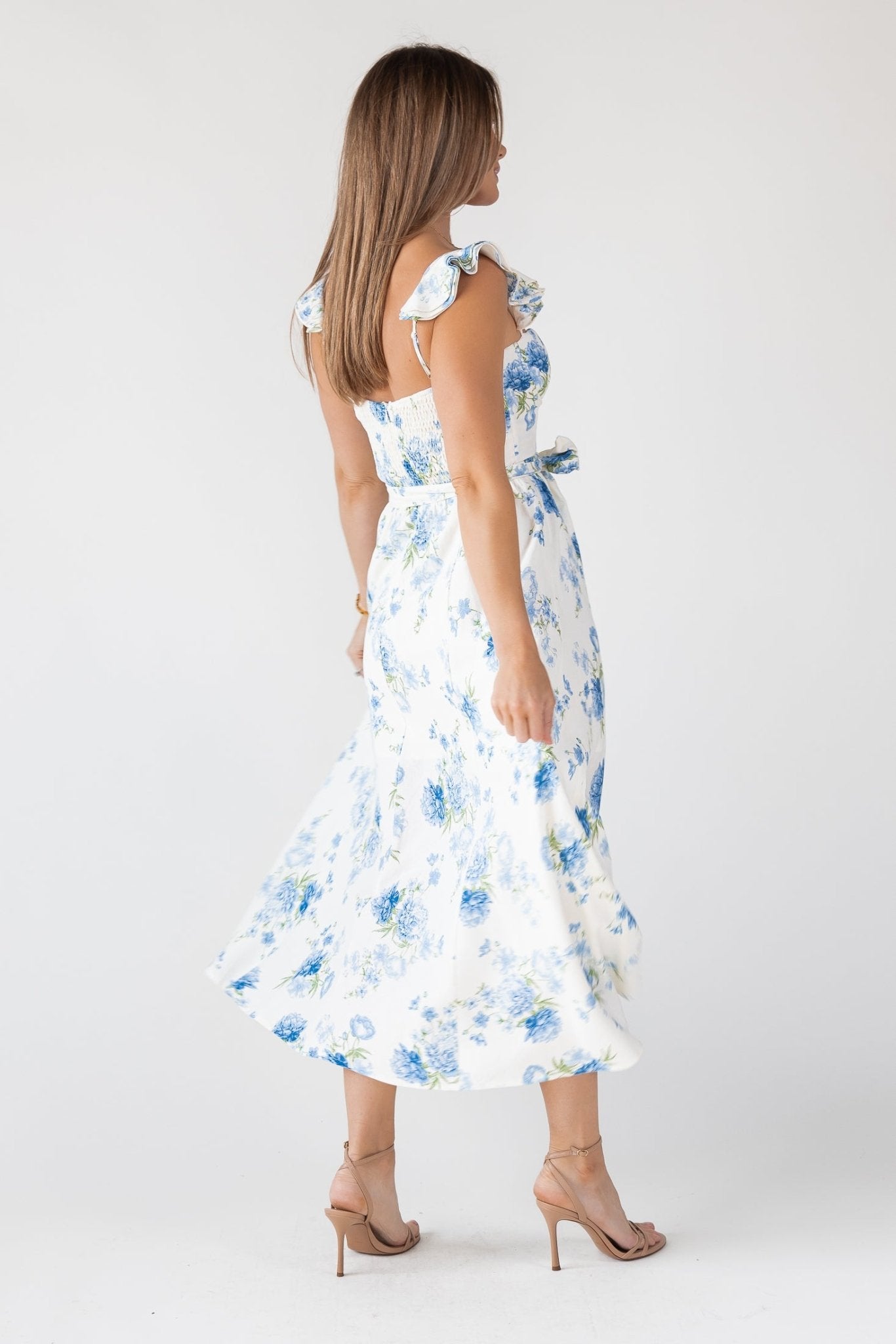 Vara Blue Floral Dress - Final Sale - JO+CO