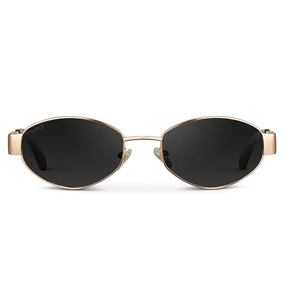 Verona Sunglasses: Gold/Black Lens - JO+CO