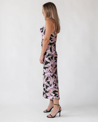 Willah Black Floral Midi Dress - Final Sale - JO+CO