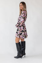 Zayla Black Floral Mini Dress - Final Sale - JO+CO