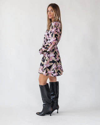 Zayla Black Floral Mini Dress - Final Sale - JO+CO