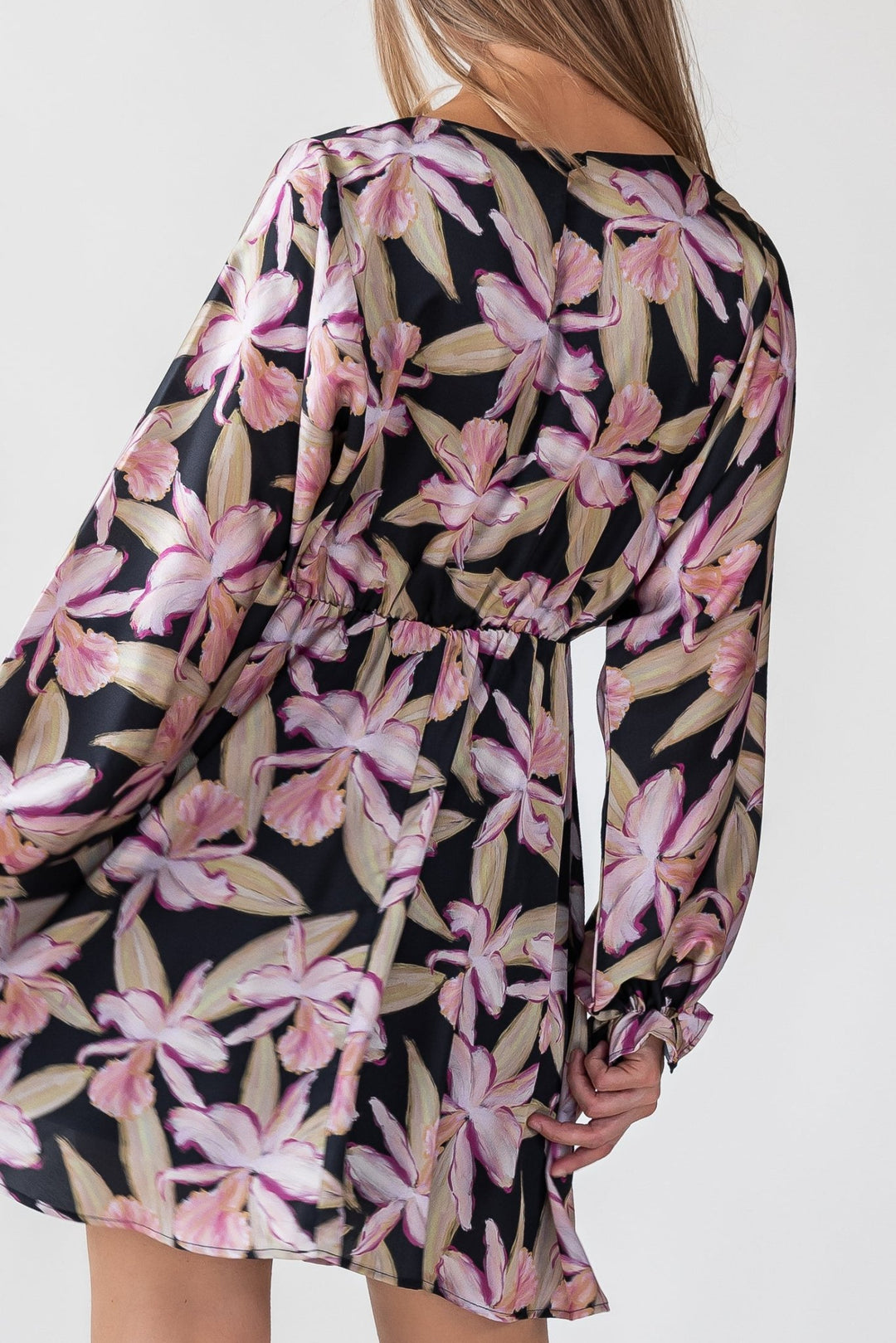 Zayla Black Floral Mini Dress - Final Sale - JO+CO