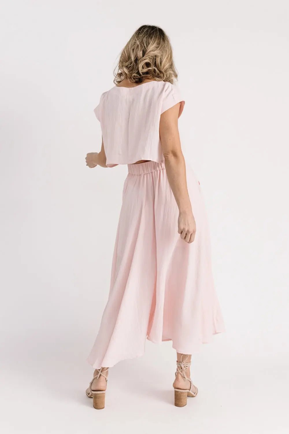 Bella Pink Midi Skirt Set - JO+CO