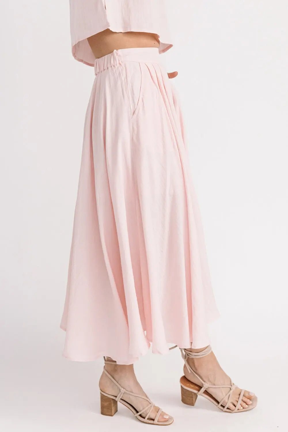 Bella Pink Midi Skirt Set - JO+CO