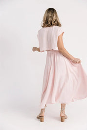 Bella Pink Midi Skirt Set - JO+CO