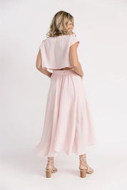 Bella Pink Midi Skirt Set - JO+CO