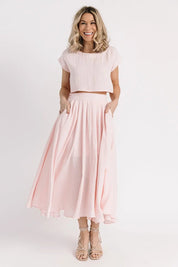 Bella Pink Midi Skirt Set - JO+CO