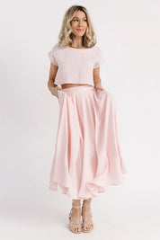 Bella Pink Midi Skirt Set - JO+CO