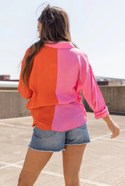 Block Party Pink Button Down Top - FINAL SALE - JO+CO