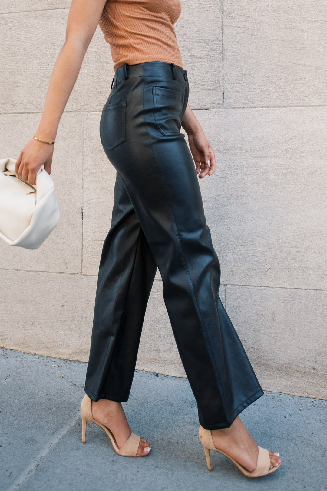 Bold In Black Faux Leather Pant - JO+CO