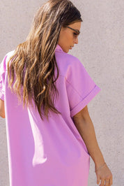 Buttoned Up Bliss Pink Shirt Dress - FINAL SALE - JO+CO
