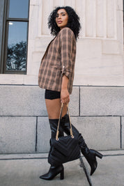 Checklist Chic Plaid Blazer - JO+CO