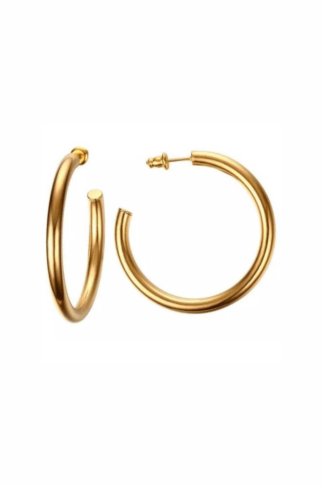 Clara Gold Hoop Earrings - JO+CO