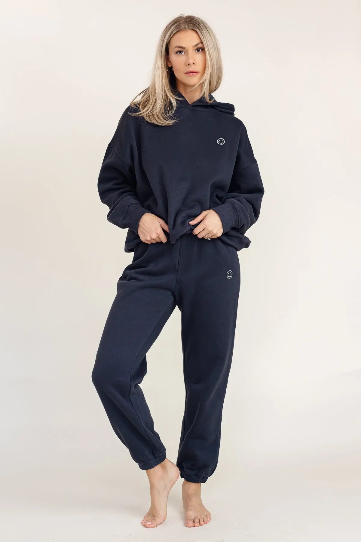 Cozy Corner Navy Mini Happy Jogger - JO+CO