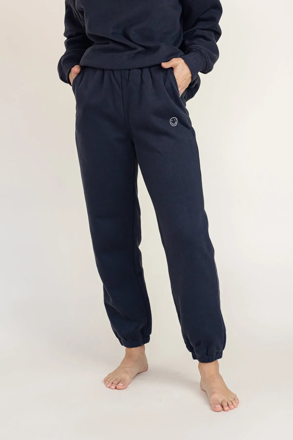 Cozy Corner Navy Mini Happy Jogger - JO+CO