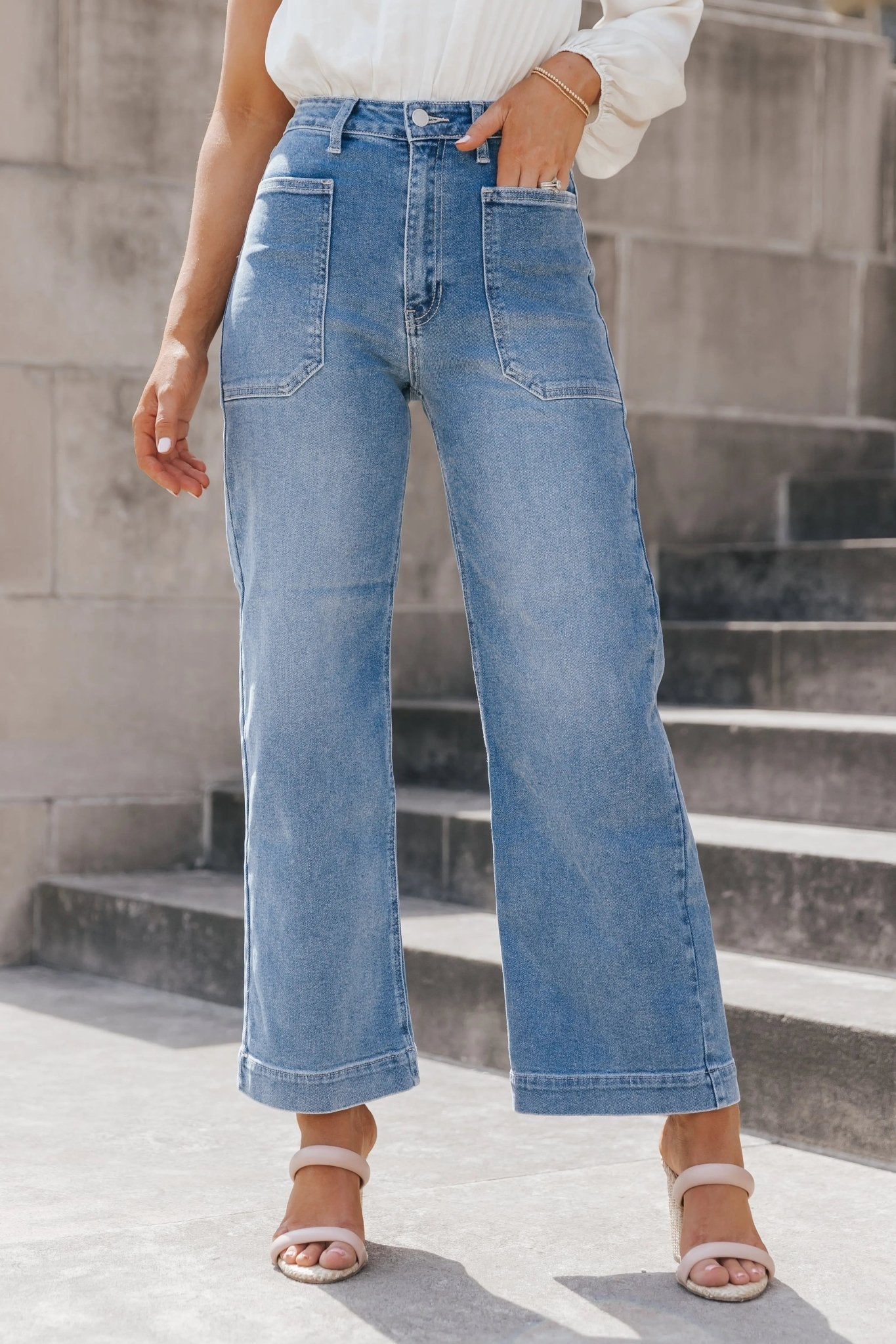 Denim Dreams High Rise Utility Pants - JO+CO